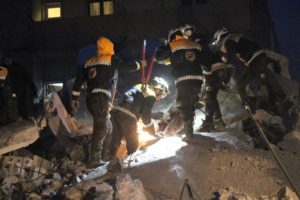 White Helmets rescue Syria earthquake